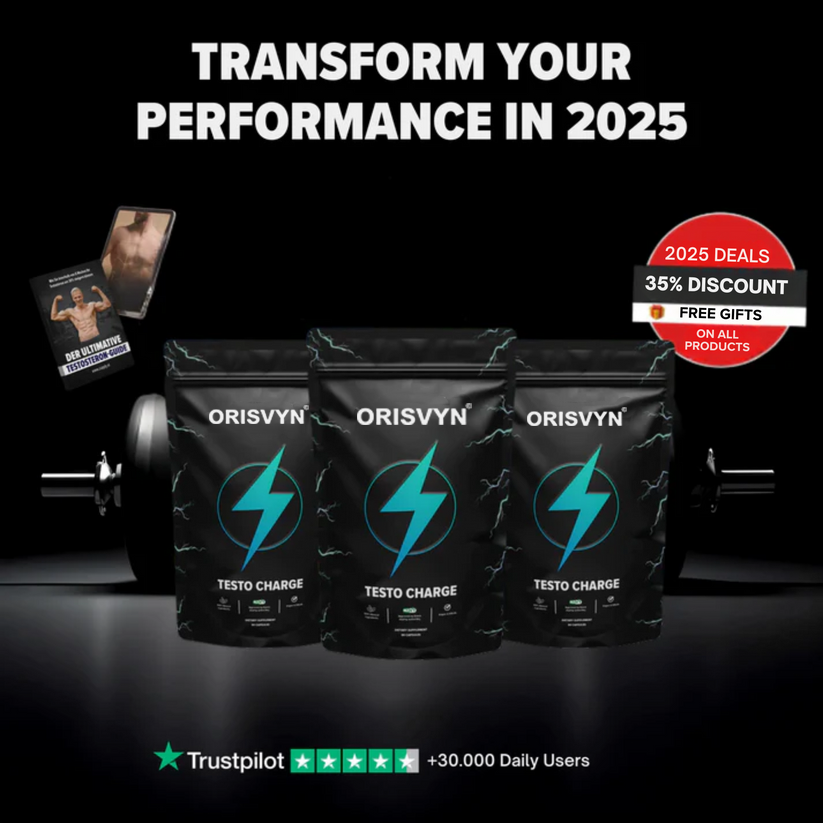 Testo Charge : 90 capsules + Free E-BOOK