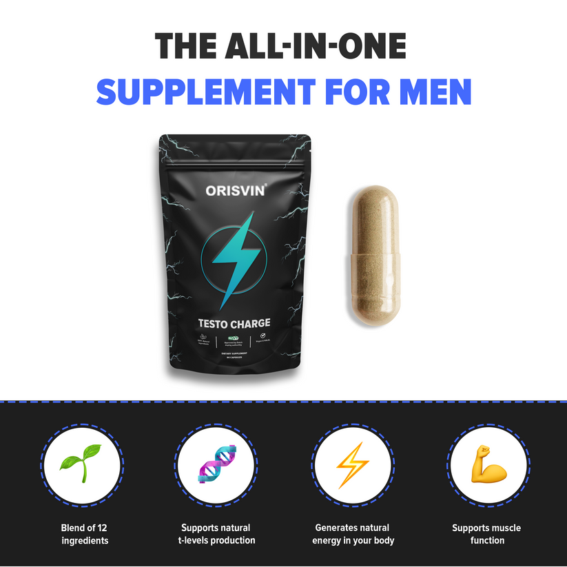 Testo Charge : 90 capsules + Free E-BOOK